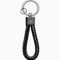 Portachiavi PORSCHE DESIGN CORD pelle nera